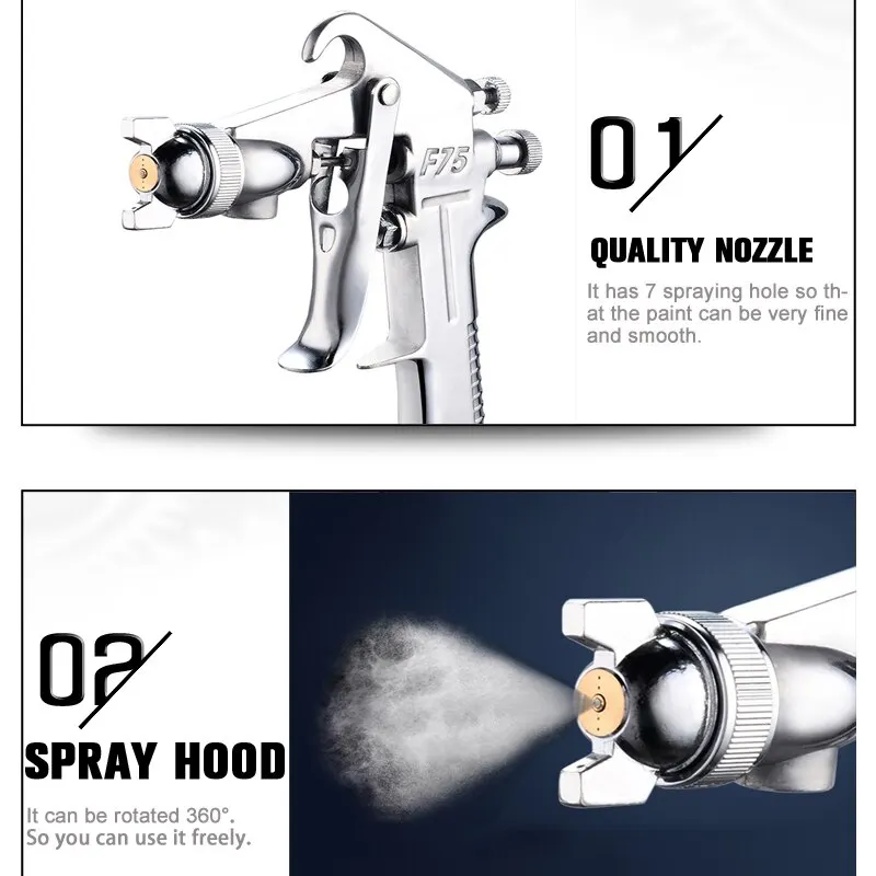 F-75-Spray-Gun-1-5mm-Nozzle-with-Cup-Silver-Handle-Adjustable-Color-Spray-Gun-for-3